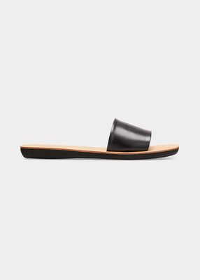 Agnellato Calf Leather Flat Sandals