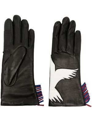 Agnelle Freedom leather gloves - Black