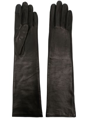 Agnelle Opera leather gloves - Black