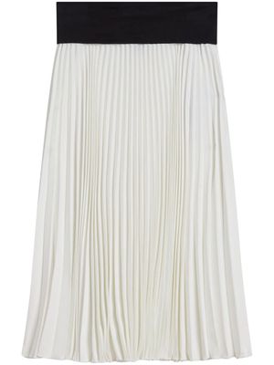 agnès b. Baïa pleated skirt - White