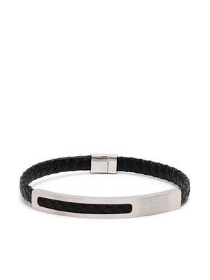 agnès b. braided metal bracelet - Black