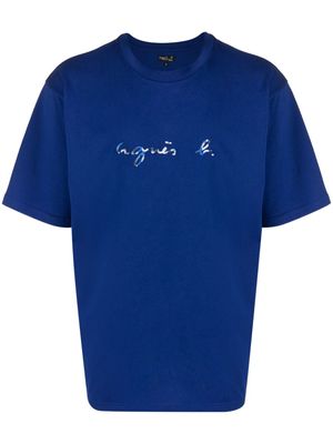 agnès b. Christof cotton T-shirt - Blue