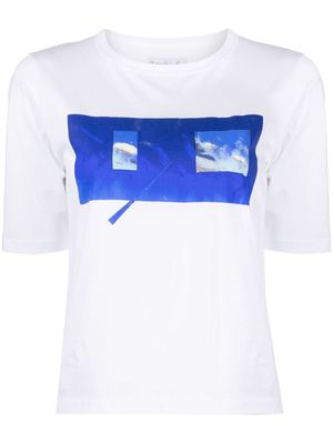 agnès b. Ciel Brando cotton T-shirt - White