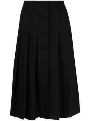 agnès b. Galloway pleated midi skirt - Black