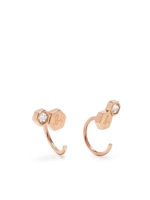 agnès b. geometric-shaped stud earrings - Gold