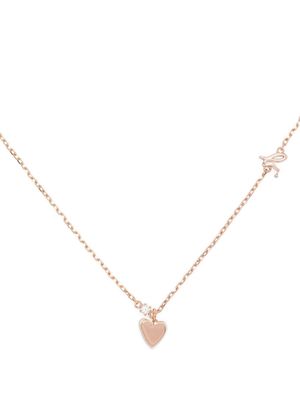 agnès b. heart-pendant necklace - Gold