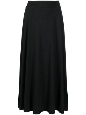 agnès b. high-waisted midi skirt - Black