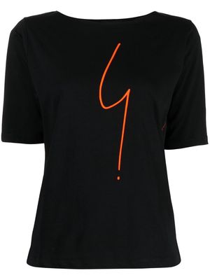 agnès b. Irony short-sleeved T-shirt - Black