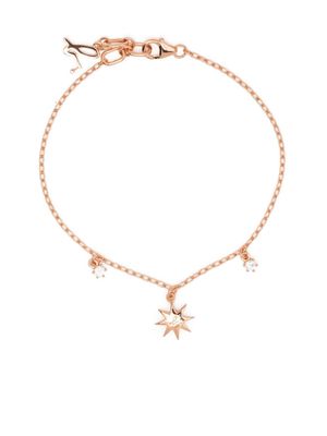 agnès b. logo-charm chain bracelet - Gold