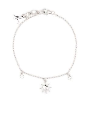 agnès b. logo-charm chain bracelet - Silver