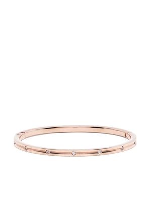 agnès b. logo-engraved crystal bracelet - Gold