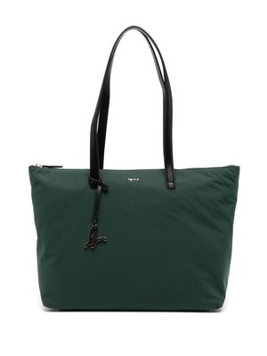 agnès b. logo-lettering shoulder bag - Green
