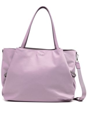agnès b. logo-plaque tote bag - Purple