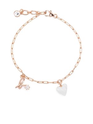 agnès b. multiple charms bracelet - Pink