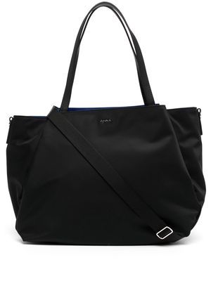 agnès b. oversized tote bag - Black