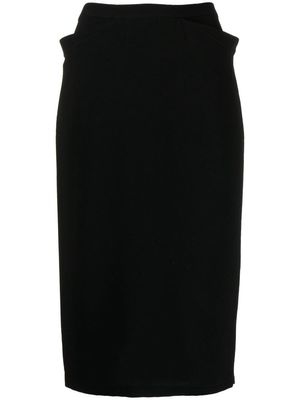 agnès b. pocket-detail pencil skirt - Black
