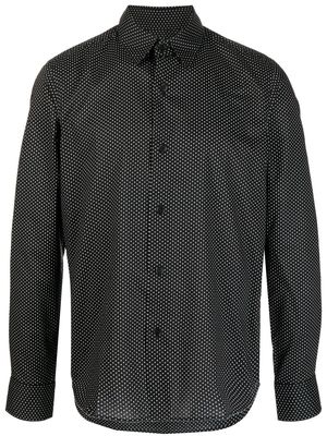 agnès b. polka dot-print cotton shirt - Black
