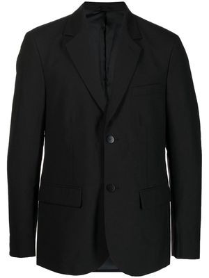 agnès b. single-breasted wool blazer - Black