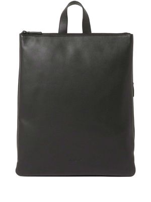 agnès b. smooth-leather backpack - Black