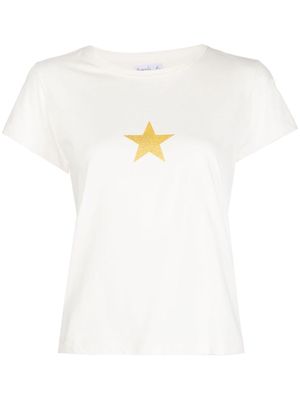 agnès b. star-print cotton T-shirt - White