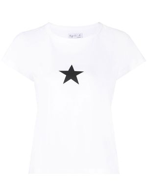 agnès b. star-print short-sleeve T-shirt - White
