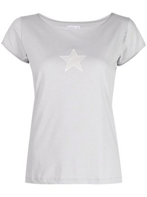 agnès b. star-print short-sleeved T-shirt - Grey
