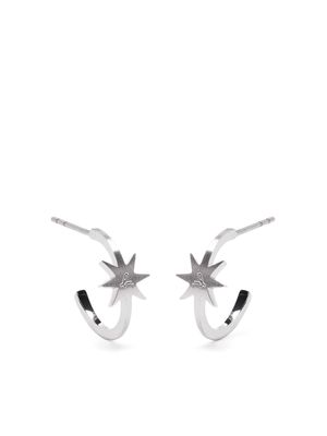 agnès b. star stainless steel earrings - Silver