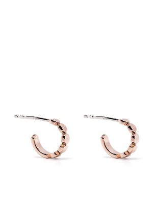 agnès b. sterling-silver sculpted hoop earrings - Gold
