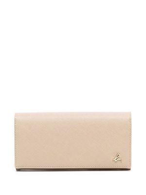 agnès b. textured Continental wallet - Brown