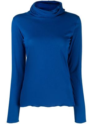 agnès b. Transformable high-neck T-shirt - Blue