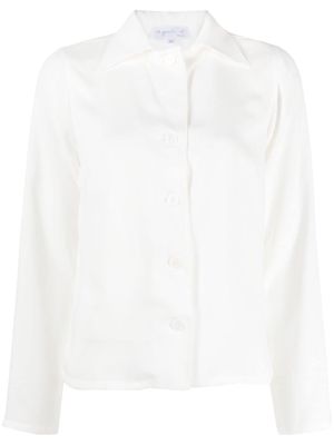 agnès b. V-neck long-sleeve shirt - White