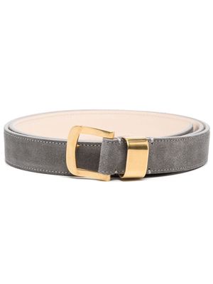 Agnona buckle-fastening leather belt - Grey