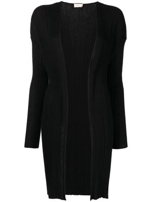 Agnona cashmere-silk open cardigan - Black