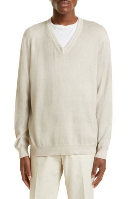 Agnona Cotton & Silk Sweater in Linen
