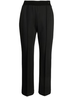 Agnona cropped ribbed trousers - Black