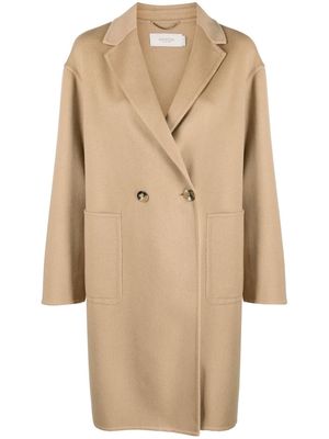 Agnona double-breasted cashmere coat - Neutrals