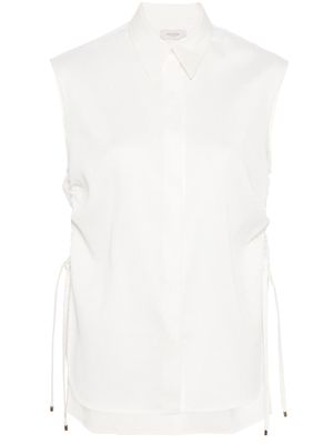 Agnona drawstring detail shirt - White