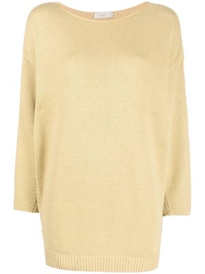 Agnona drop-shoulder knitted jumper - Neutrals