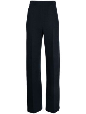 Agnona high-waisted tailored trousers - Blue