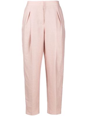 Agnona high-waisted tapered trousers - Pink