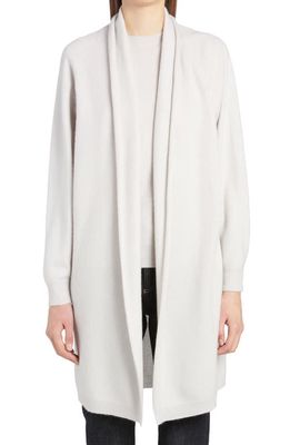 Agnona Open Front Cashmere Blanket Cardigan in K05-Ice