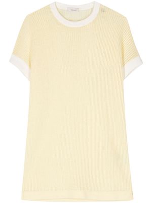 Agnona open-knit cashmere top - Yellow