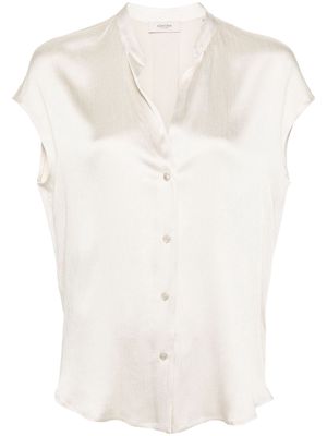 Agnona sleeveless V-neck shirt - Neutrals