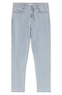 Agnona Stretch Cotton & Cashmere Tapered Leg Jeans in Bleached