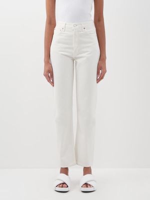 Agolde - 90s Pinch High-rise Straight-leg Jeans - Womens - White