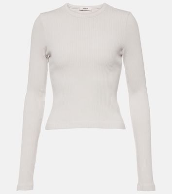 Agolde Alma ribbed-knit cotton-blend top