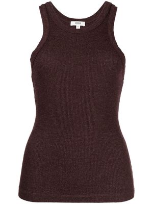 AGOLDE Bailey ribbed tank top - Red