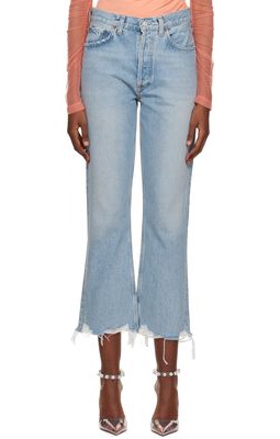 AGOLDE Blue Relaxed Boot Jeans
