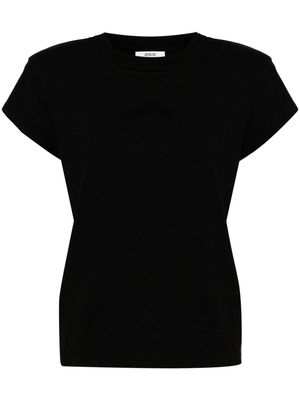 AGOLDE Bryce shoulder pads cotton T-shirt - Black