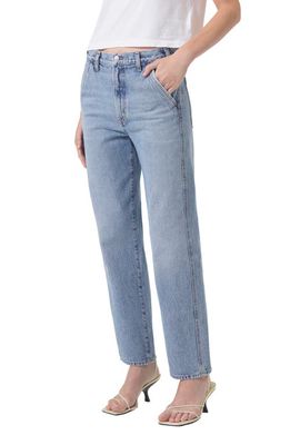 AGOLDE Cooper High Waist Relaxed Straight Leg Organic Cotton Trouser Jeans in Command